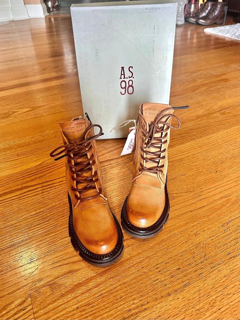 A.S.98 Lukie Combat Boot Wheat